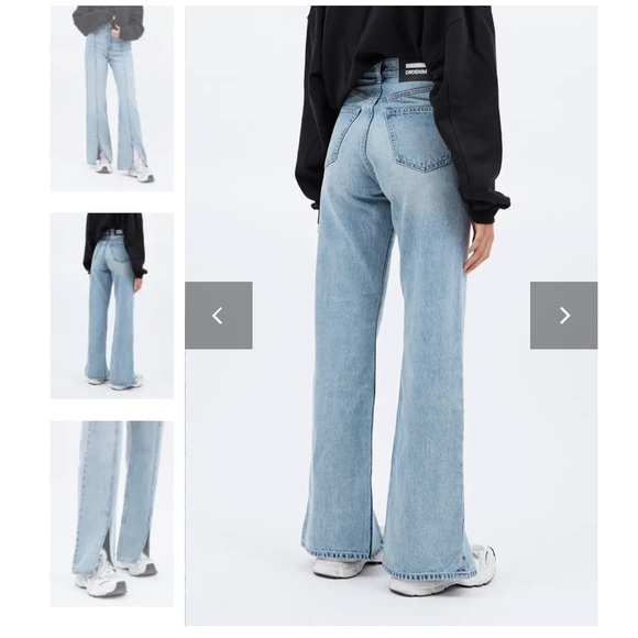 Drdenim Echo front slit drift light blue - Picture 2 of 3